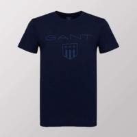 T-shirts Gant dark blue, black, red and yellow, sizes S to XXL
