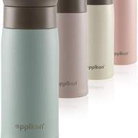 eppikan® stainless steel thermo mug, insulated mug, coffee-to-go mug, 350 ml, 500 ml travel mug, car mug, eppiToGo, 100% leak-pr