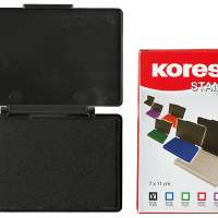 KORES stamp pad size 2 7x11cm black 10 pieces