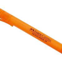 FABER CASTELL Textliner 38 highlighter with clip orange pack of 10