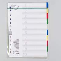 DURABLE register PP A4 colored tabs 10 pieces 25 pack