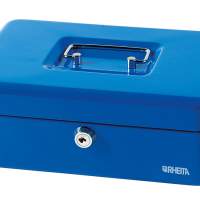 RHEITA cash box metal 250x180mm blue 4 pieces