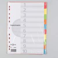 PAGNA register cardboard A4 colored tabs 10 pieces 25 pack