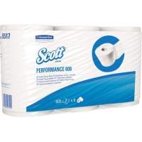 SCOTT Toilettenpapier 2lagig 600Blatt weiß 6 Rolle/Pack.