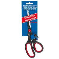 RHEITA office scissors stainless steel with soft handle 21.5 cm on card 10 pieces