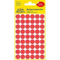 AVERY ZWECKFORM labels marking point Ø12mm red 2700 pieces
