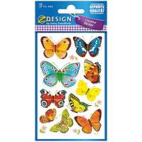 AVERY ZWECKFORM Sticker Schmetterlinge, 30x10= 300 Stück
