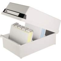 HAN card index box 955-11 DIN A5 landscape max. 1300 cards PS light grey