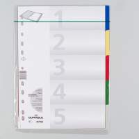 DURABLE register PP A4 colored tabs 5 parts 25 pack