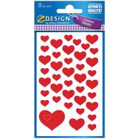AVERY ZWECKFORM sticker hearts, 117x10=1170 stickers