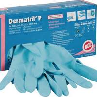 Nitrile gloves Dermatril P 743 size 8 L.280mm blue KCL Kat.III EN374, 50 pieces