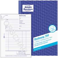 AVERY ZWECKFORM invoice A5 2x50 sheets 10 pads