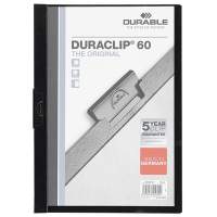 DURABLE clip folder Duraclip 60 black 25 pieces