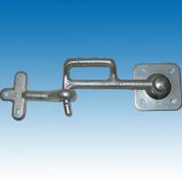 Tail lift hook with eyelet, right