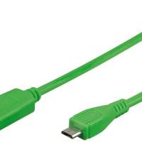 USB data cable (USB-A - micro USB B) 100cm green