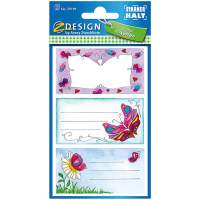 AVERY ZWECKFORM book labels butterfly 2x10= 20 sheets