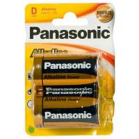 PANASONIC Batteries Alkaline Power Mono blister card of 2, 12 packs = 24 pieces