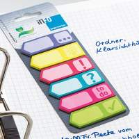 Sticky notes info page marker 15x55mm colored 36x25 sheets, 12 pack