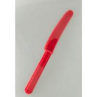 Amscan 20 sağlam plastik bıçak kırmızı uzunluk 17 cm genişlik 2,0 cm parti