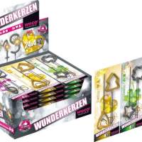 Wunderkerzen Weco Formen Herz Kleeblatt Stern Baum Zahlen im Display für Geburstag Hochzeit Silvester