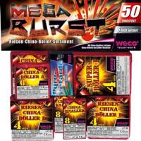 Mega-Burst, 6-fach sort. China-Knall Sort. Böller Silvester