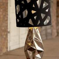  Silber XL Designleuchte Tischleuchte neigbarer Schirm Keramik exclusiv Tischlampe Ausverkauf Großhandelsauflösung